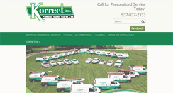 Desktop Screenshot of korrectplumbing.com